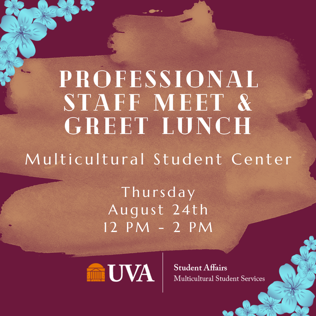 Multicultural Student Center Professional Staff Meet and Great